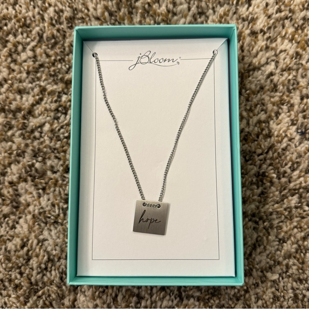 J Bloom Oaklyn Hope Necklace Stainless Steel